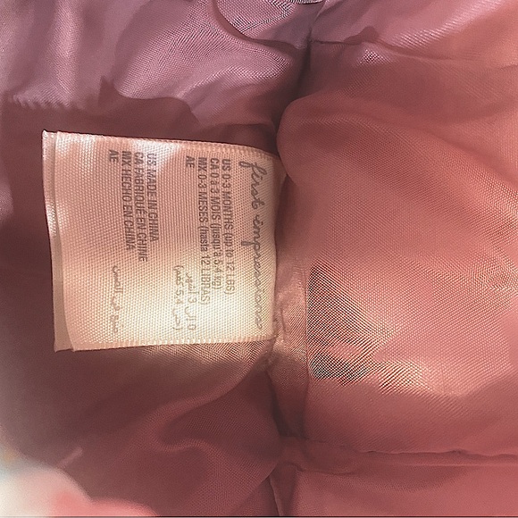 First impressions infant baby snowsuit - worn once